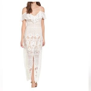 WAYF Off The Shoulder Lace Dress New Sz Small